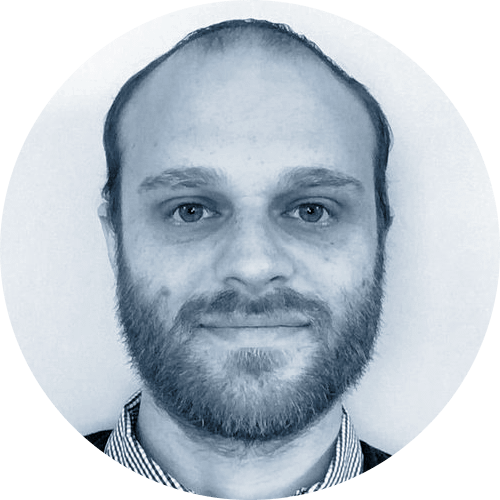 Grayscale photo of Steven Lustig - Senior Software Engineer